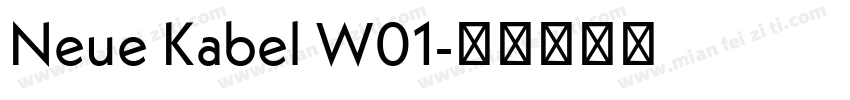 Neue Kabel W01字体转换